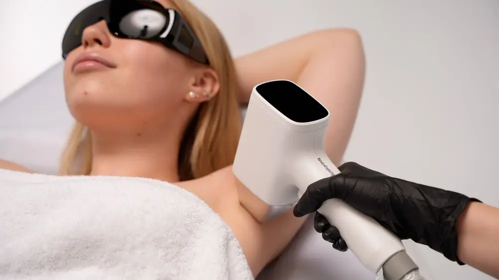 Laser on the underarm
